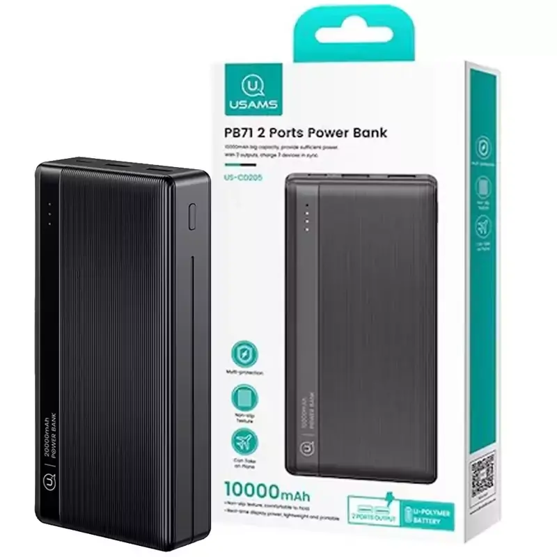 پورت‌ها و قابلیت اتصال پاوربانک US-CD205