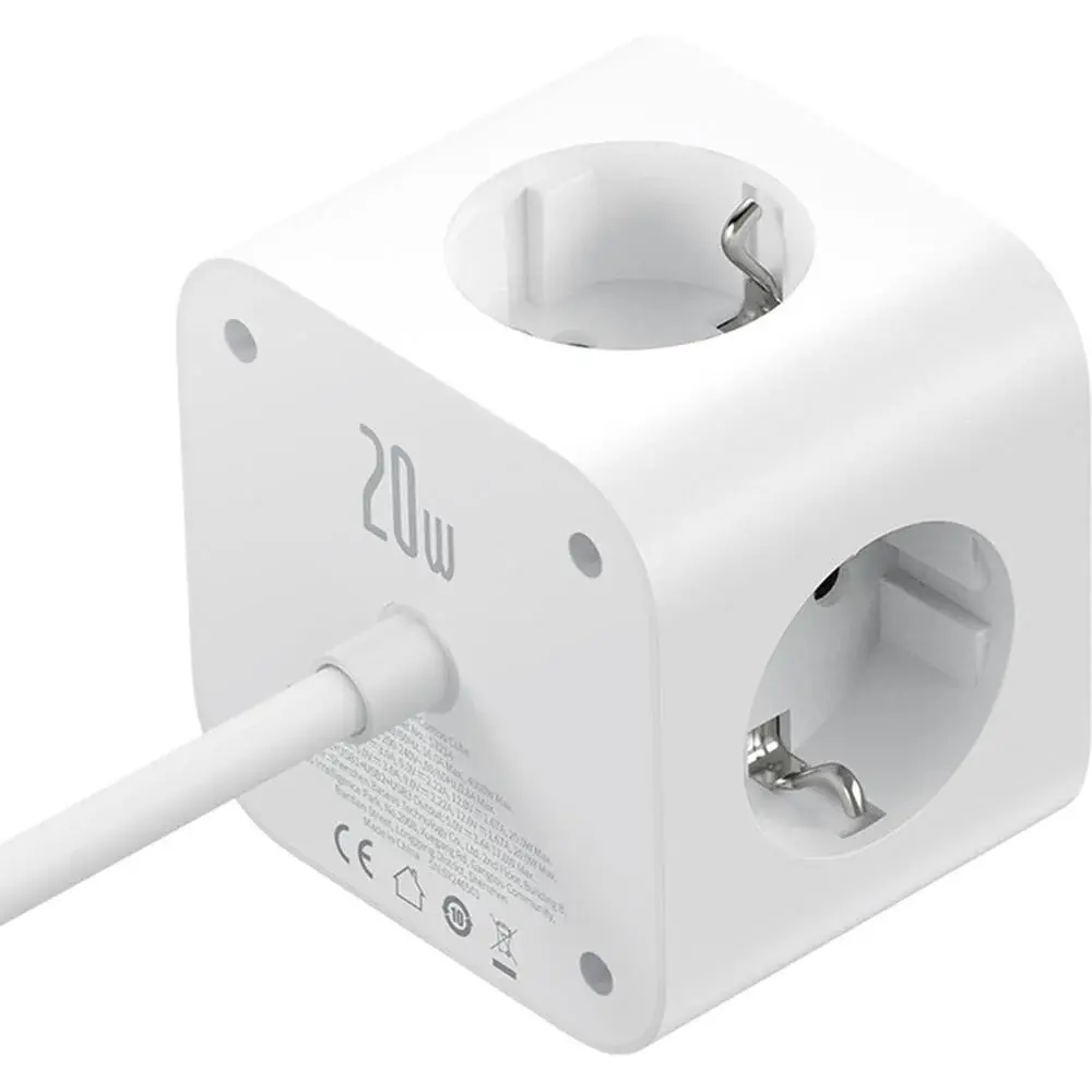 قابلیت شارژ هم‌زمان چند دستگاه در شارژر باسئوس PowerCombo Cube