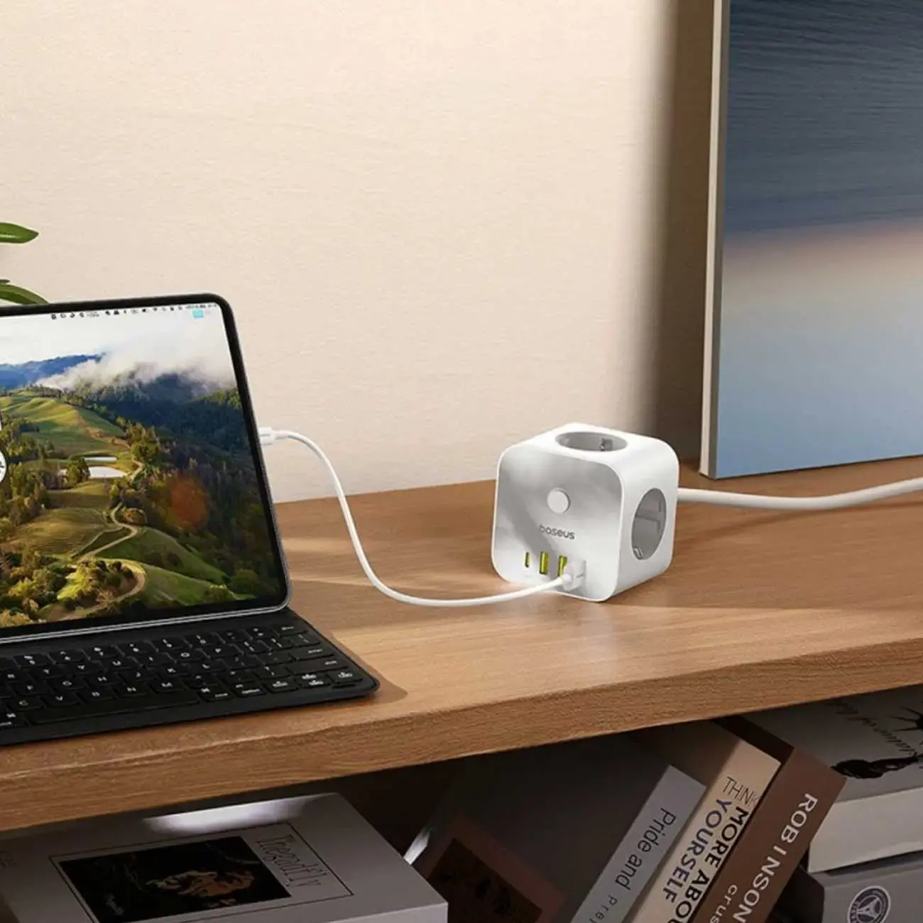 عملکرد و توان خروجی شارژر رومیزی باسئوس PowerCombo Cube