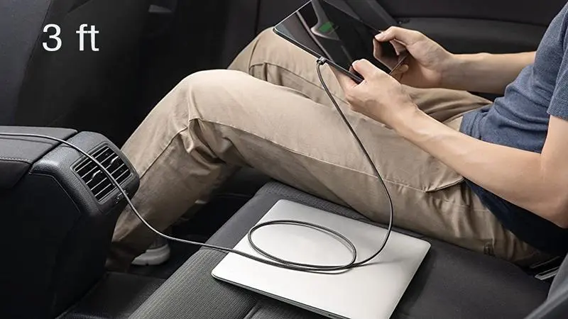 طول 3 فوتی کابل شارژر و عملکرد در ماشین