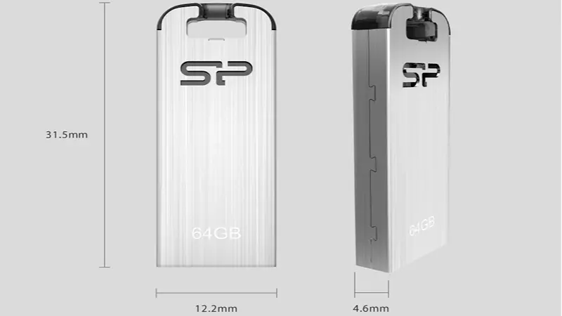 ابعاد فلش مموری سیلیکون پاور مدل Jewel J10