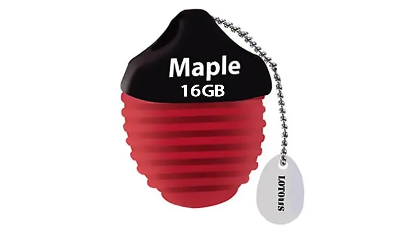 رنگ قرمز فلش مموری لوتوس Maple ظرفیت 16 گیگابایت