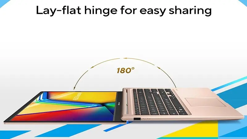 باز شدن 180 درجه ای لپ تاپ ایسوس VivoBook X1504VA