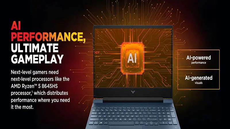 ویژگی های AI لپ‌تاپ اچ پی Victus 15 FB3009AX