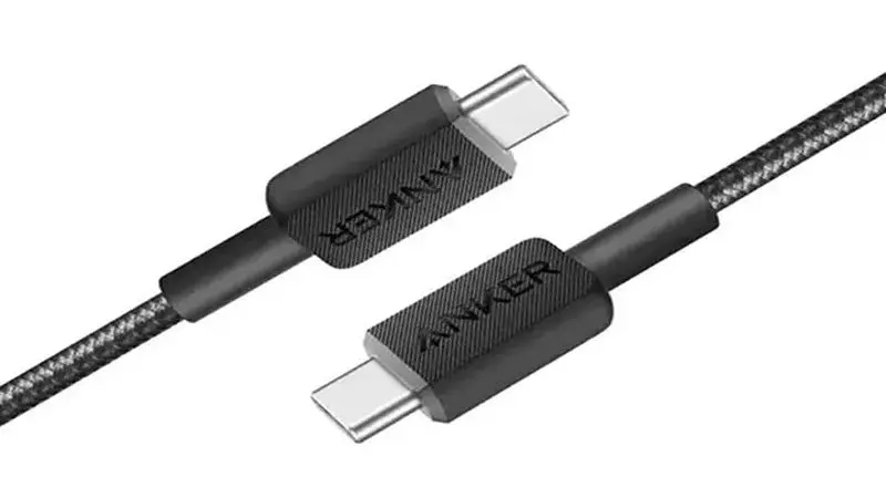 طراحی کابل شارژ USB-C انکر A81D6