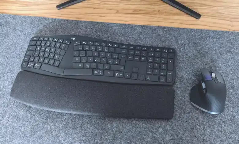 اتصال بیسیم و مصرف انرژی کیبورد ERGO K860