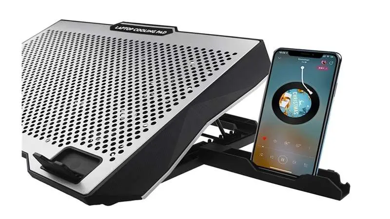 جای موبایل در پایه خنک‌کننده لپ‌تاپ کول کلد S605 5FAN