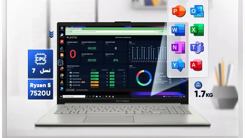 لپ‌ تاپ ایسوس Vivobook Go 15 E1504FA-BQ050
