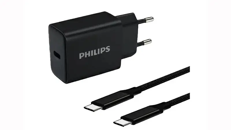طراحی شارژر فیلیپس DLP5312NB و ابعاد جمع‌وجور
