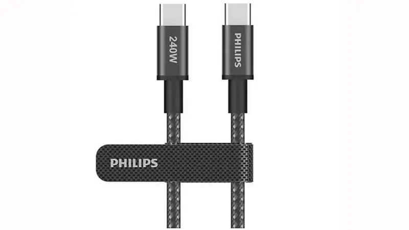 طراحی کابل USB-C فیلیپس DLC7060C 