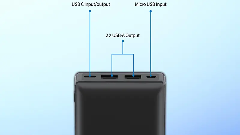 درگاه‌های ارتباطی پاوربانک Philips DLP7721