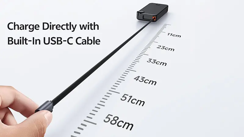 اندازه کابل پاوربانک مک دودو MC-3860