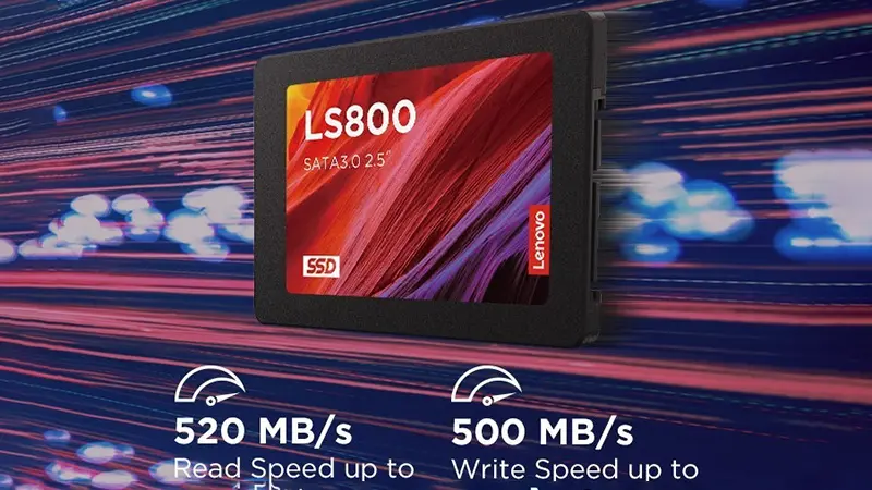 سرعت خواندن و نوشتن هارد اینترنال Lenovo LS800 SSD