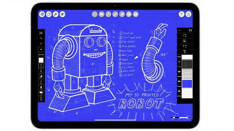 تبلت 11 اینچی اپل مدل iPad 2025 Wi-Fi ظرفیت 128 گیگابایت و رم 6 گیگابایت