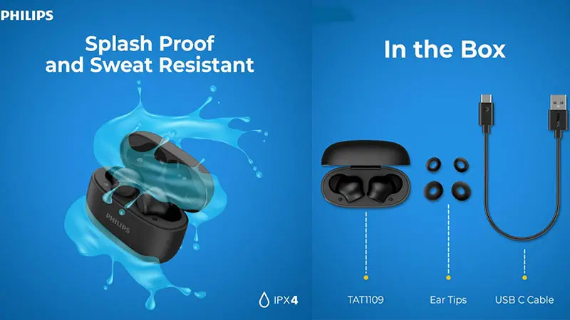 Philips TAT1109 Earbuds