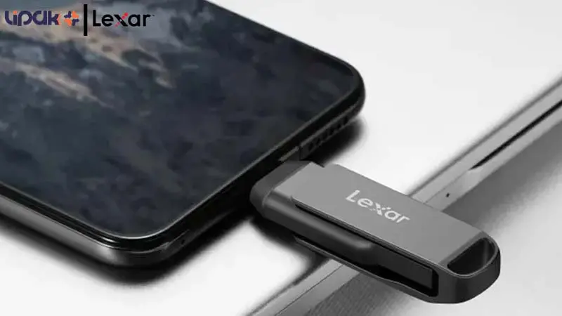 فلش مموری لکسار مدل D400 ( USB 3.2-USB-C ) ظرفیت 32 گیگابایت