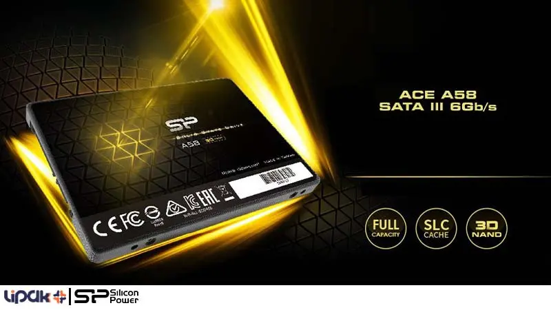 هارد اس اس دی اینترنال سیلیکون پاور مدل ACE A58 ظرفیت 128 گیگابایت