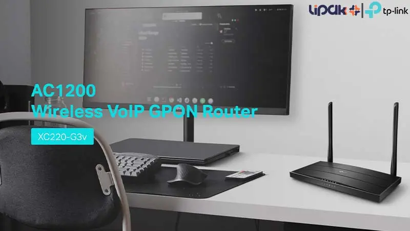TP-Link XC220-G3v AC1200 Wireless VoIP XPON Router