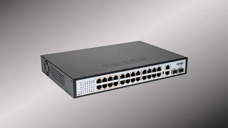 Neterbit NGS-F1028P-C 28-Port Rackmount PoE+ Network Switch