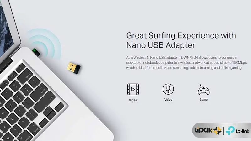 کارت شبکه بی سیم USB تی پی لینک مدل TL-WN725N