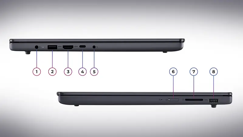 پورت‌های لپ‌ تاپ 15.3 اینچی لنوو IdeaPad Slim 3