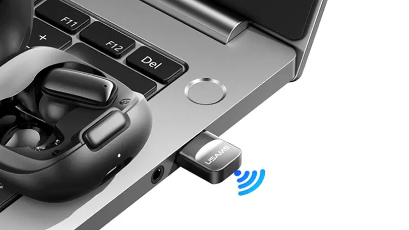 دانگل بلوتوثی USAMS ZB321 داخل پورت یو اس بی لپ تاپ