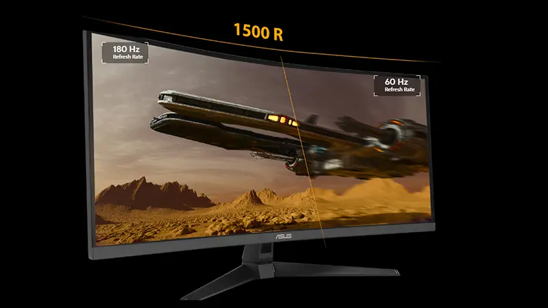 نرخ نوسازی 180 هرتز مانیتور ایسوس TUF GAMING VG34VQ3B