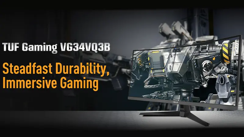 دوام و استحکام پایدار مانیتور ایسوس TUF GAMING VG34VQ3B