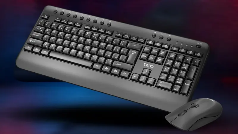 عکس کیبورد و ماوس بی‌سیم تسکو TKM 7029W