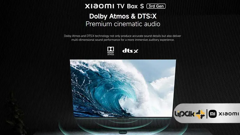 Xiaomi TV Box s 3rd Gen Supporting Dolby Atmos & Dts