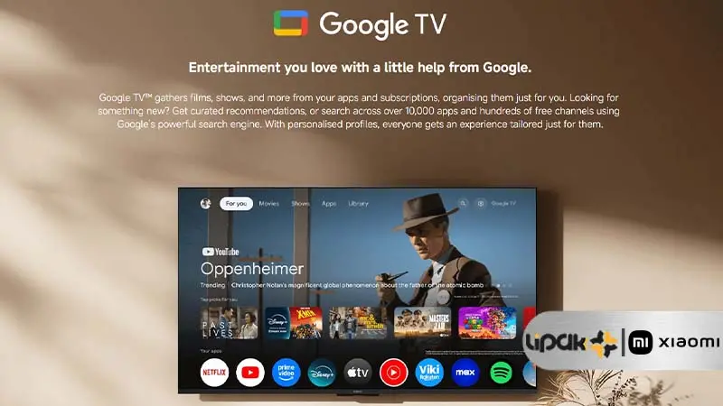 تصویزی از ساپورت اندروید باکس شیائومی مدل TV Box S 3rd Gen از Google TV