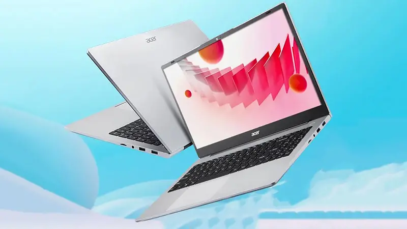 عکی دو زاویه ی لپ‌ تاپ ایسر Aspire 3 A325-42