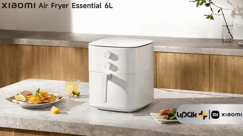 تصویری از سرخ کن بدون روغن شیائومی مدل Essential MAF13 ظرفیت 6 لیتر بر روی جزیره آشپزخانه
