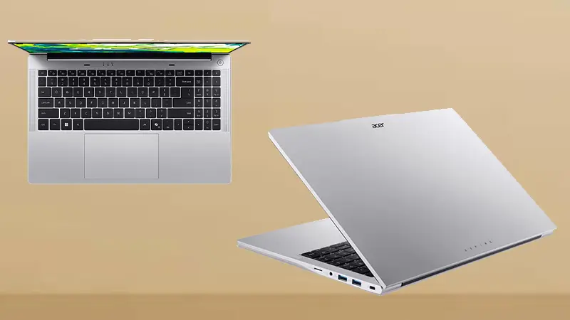 عکس پشت و کیبورد لپ تاپ ایسر Aspire Lite AL15-72P-58X5