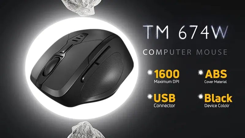 عکس ماوس TM 674W همراه اطلاعات