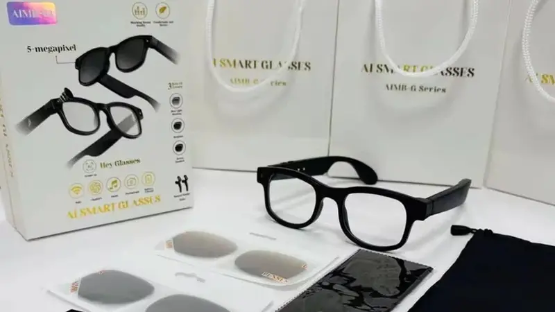 عکسی از طراحی عینک هوشمند AIMB-G1
