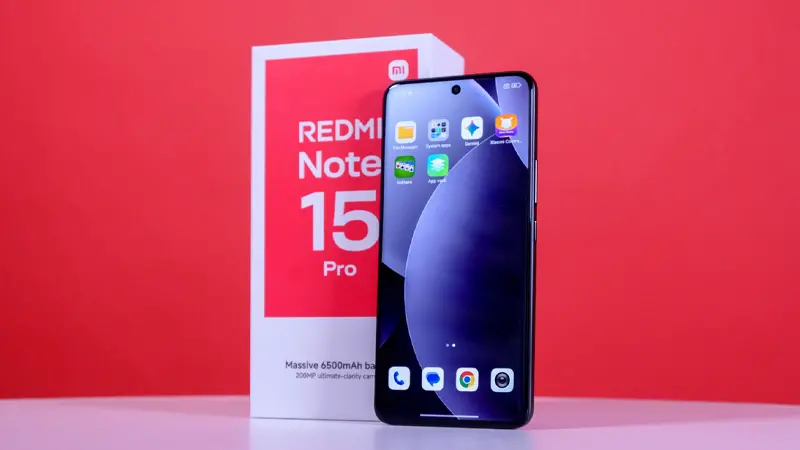 عکسی از پنل جلوی گوشی شیائومی Redmi Note 15 Pro 4G