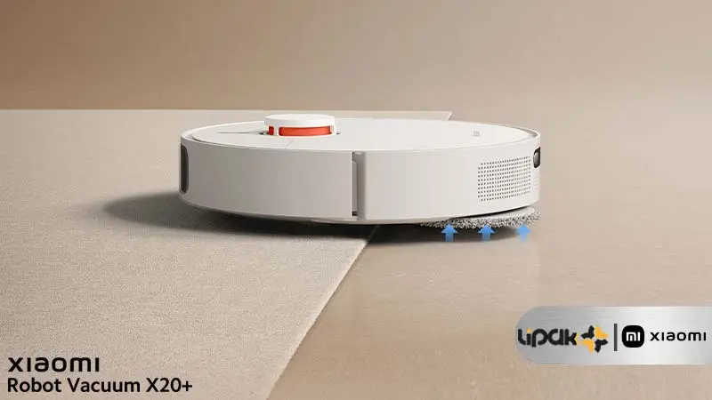 Mop intelligently lifts to avoid secondary floor contamination