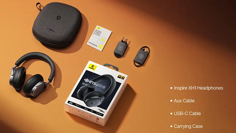 اقلام همراه هدفون بیسوس Inspire XH1