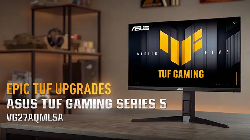 عکسی از بغل مانیتور TUF Gaming VG279QML5A