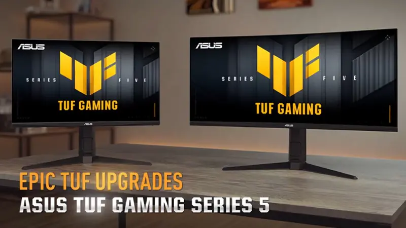 عکسی از TUF Gaming VG279QM5A روی میز