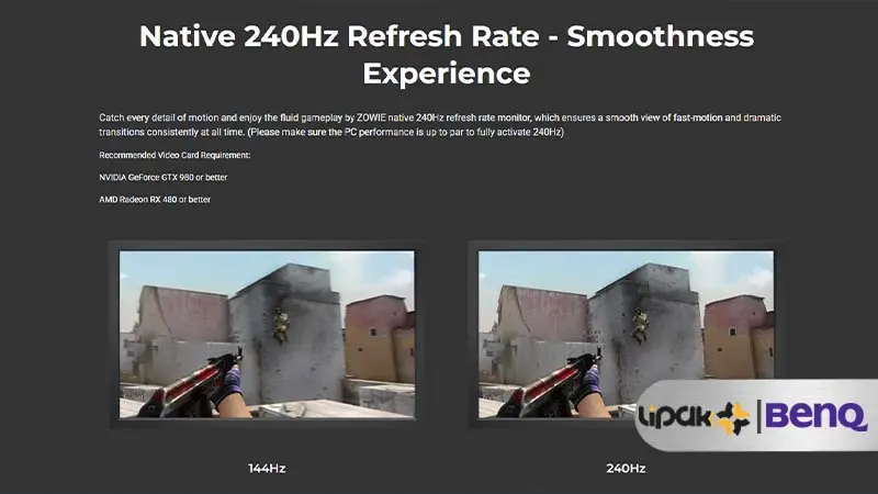 تصویری از رفرش ریت بنکیو ZOWIE XL2540K