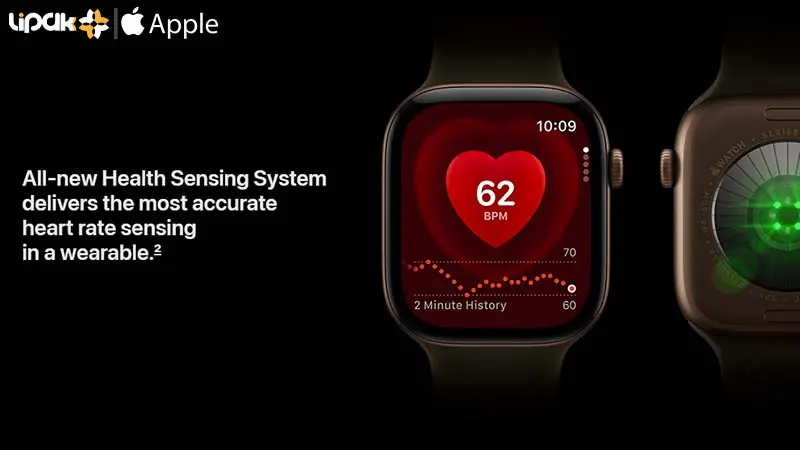 مجموعه کاملی از حسگرها را برای فعالیتهای ورزشی و پایش وضعیت بدن در apple watch series 12