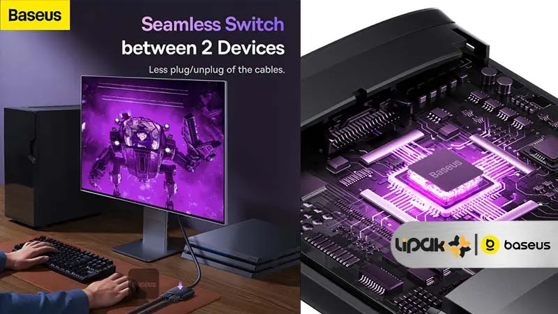 Baseus AirJoy Series 2-in-1 Bidirectional HDMI Switch
