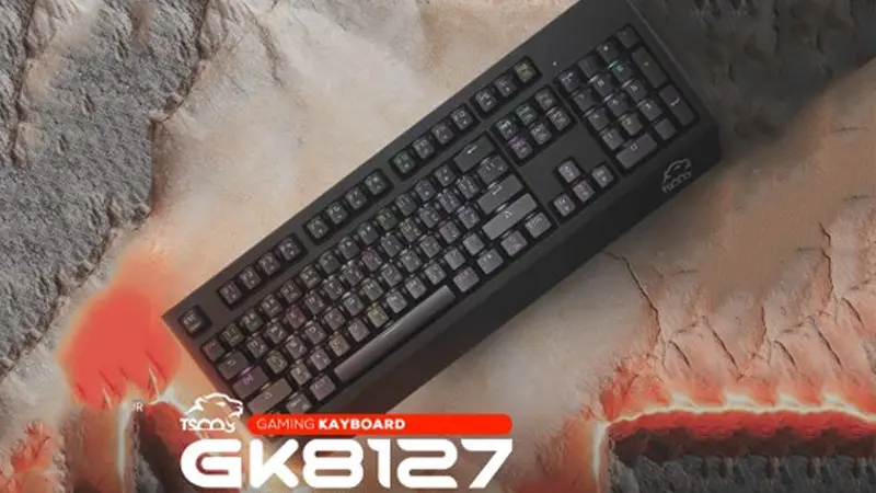 عکسی از جلوی کیبورد گیمینگ تسکو GK 8127