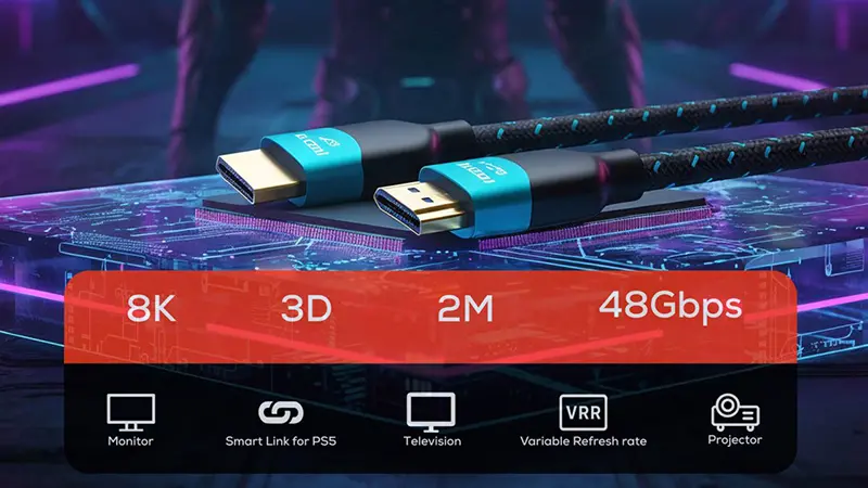 عکس کابل HDMI گیمینگ تسکو GHC 71 با طول 2 متر
