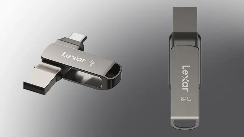 عکس فلش مموری لکسار D400 ( USB 3.2-USB-C ) ظرفیت 64 گیگابایت