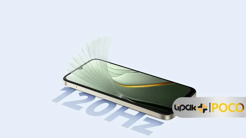 تصویری از صفحه نمایش 120 هرتزی Poco C81 Pro