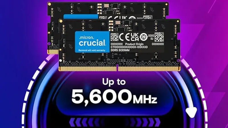 عملکرد رم DDR5-5600 کروشیال