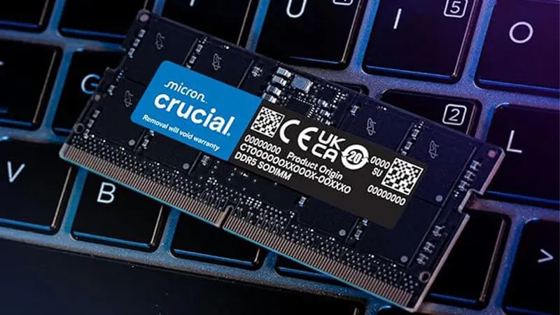 رم لپ‌تاپ DDR5-5600 کروشیال مدل CT16G56C46S5